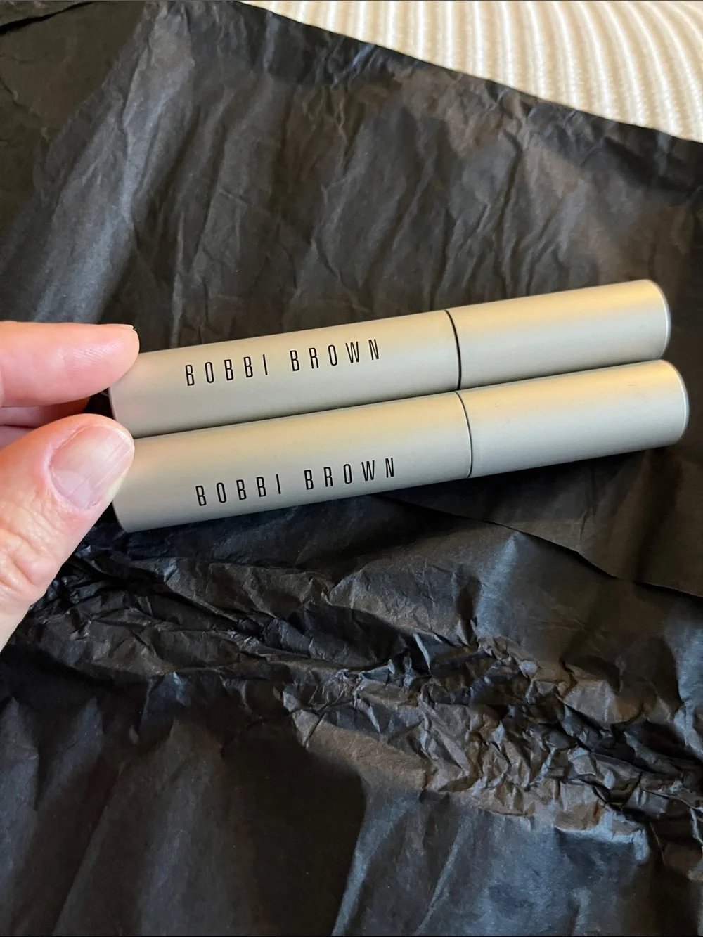 NIB Bobbi Brown Double The Volume Mascara set- 2 full size mascaras, black